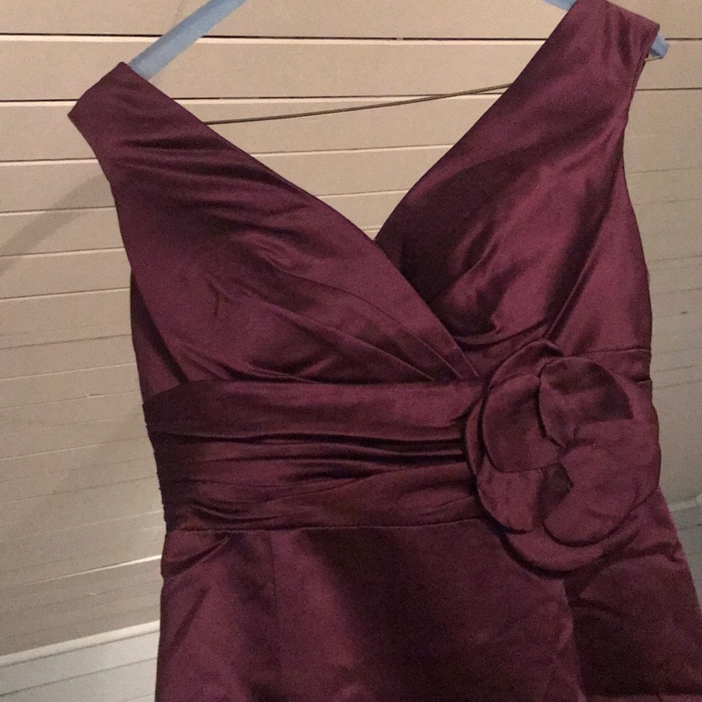 Plum bridesmaid dress